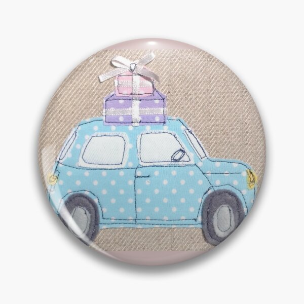 Item preview, Machine Embroidered Birthday Car  designed and sold by Leatextileart.