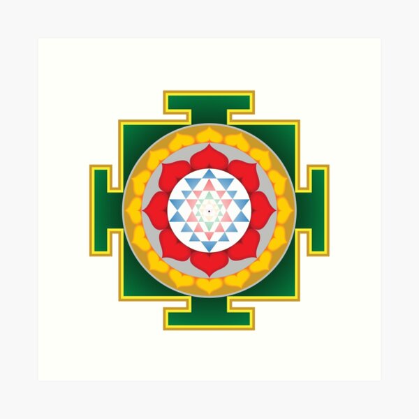 Item preview, Sri Yantra colours designed and sold by Milan Sensiart.