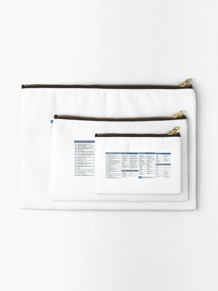 Thumbnail 2 of 4, Zipper Pouch, Programming Python - CheatSheet designed and sold by dualogy.