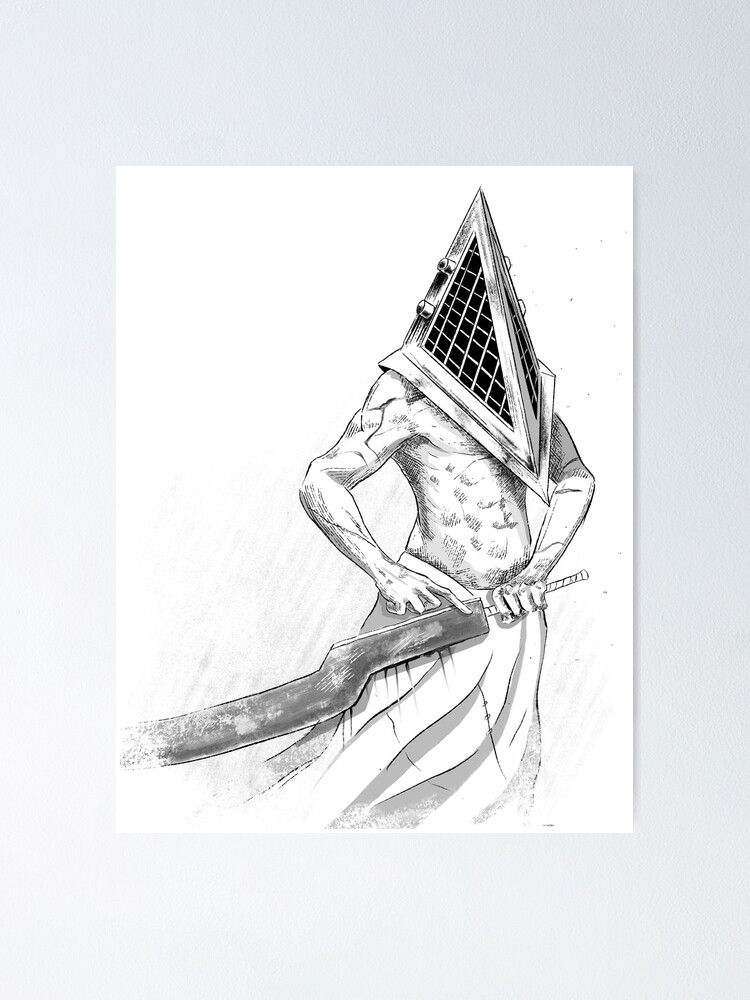 Artist Does Very Cool Speed Drawing Of Pyramid Head