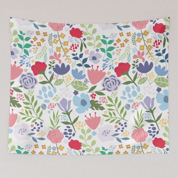 Artikelvorschau, Spring Floral Repeating Pattern Print entworfen und verkauft von LouiseFranksArt.