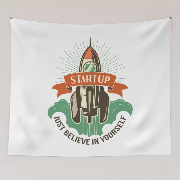 Item preview, Startup Just Believe In Yourself designed and sold by FiveNiches.