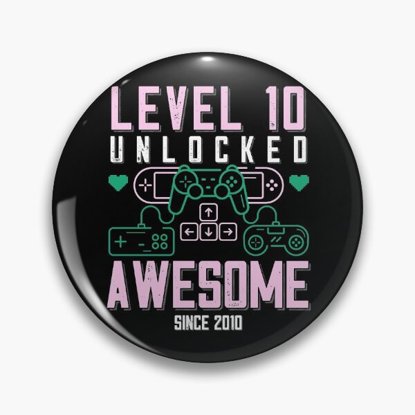 Item preview, Level 10 Unlocked 10th Birthday designed and sold by titanosdesign.