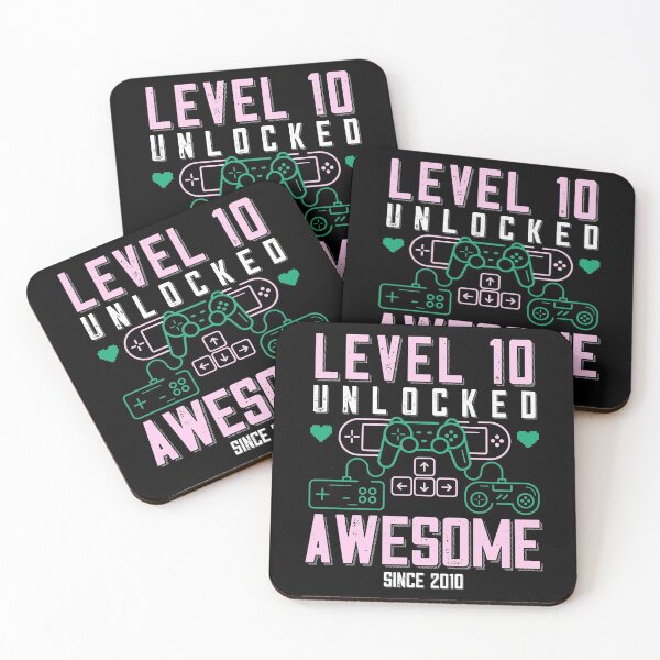 Item preview, Level 10 Unlocked 10th Birthday designed and sold by titanosdesign.