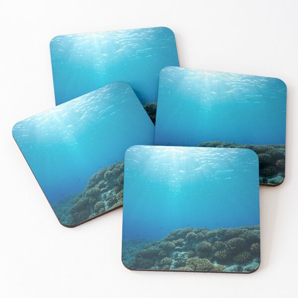 Item preview, Underwater seascape sunlight with coral reef designed and sold by Seaphotoart.
