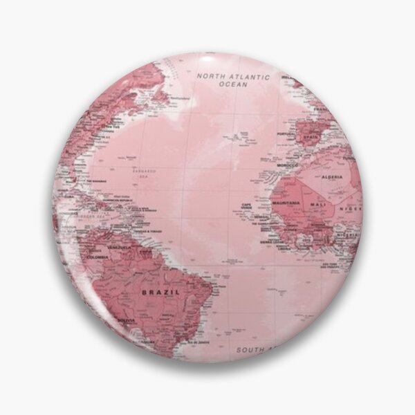Item preview, pink map  designed and sold by anariadesigns.
