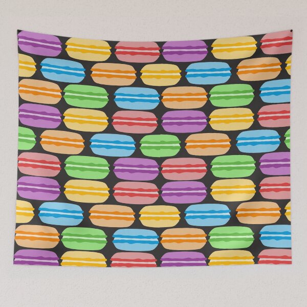 Item preview, rainbow macarons designed and sold by micraelle.