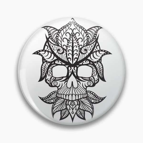 Artikelvorschau, Sugar Skull Floral Design Tag der Toten Dia De Los Muertos Mardi Gras Sugar Skull (m) entworfen und verkauft von OopteesLydia.