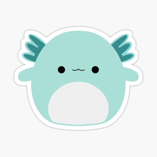 Anastasia the blue axolotl Sticker