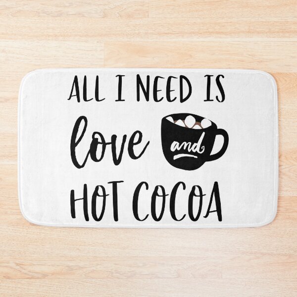 Item preview, All I Need is Love and Hot Cocoa in Black and White designed and sold by neopop.