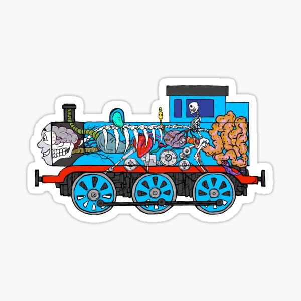 Thomas Train Stickers Redbubble - wooden beware sign decal roblox