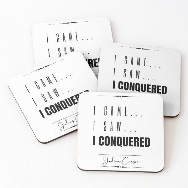 Item preview, Julius Caesar Inspirational Historical Quote- “I came, I saw, I conquered.” designed and sold by QuoteActually.