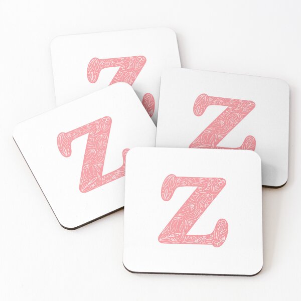 Item preview, Z Initial / Monogram in Pink Floral designed and sold by MessyBestie.