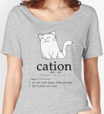 Cat-ion science puns Women's Relaxed Fit T-Shirt