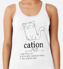 Cat-Ion Science-Wortspiele Tanktop für Frauen