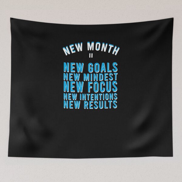 Item preview, new month new goals new mindest new focus new intentions new results-new month new goals quote designed and sold by Ilyas912.