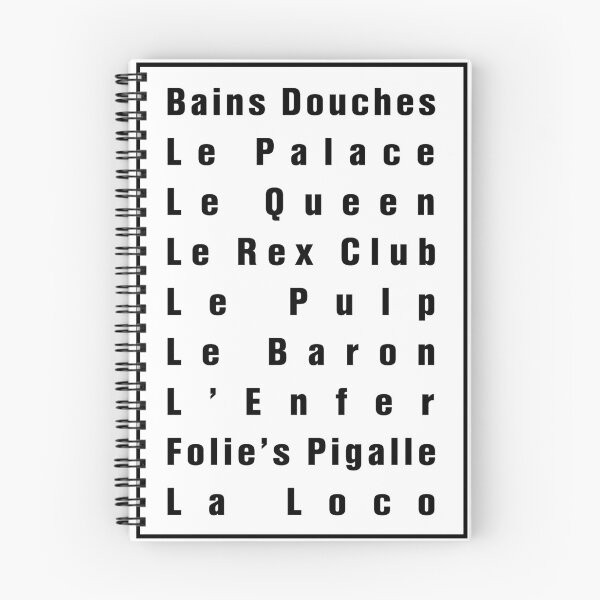 Item preview, Poster of legendary Paris clubs: Black & white MODEL of La French Touch (original HD DESIGN) designed and sold by LA FRENCH TOUCH.