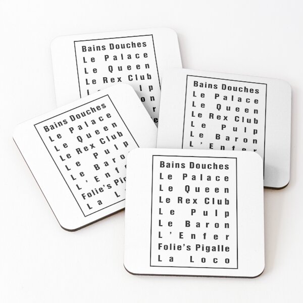 Item preview, Poster of legendary Paris clubs: Black & white MODEL of La French Touch (original HD DESIGN) designed and sold by LA FRENCH TOUCH.