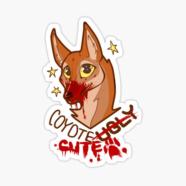 coyote cute Sticker
