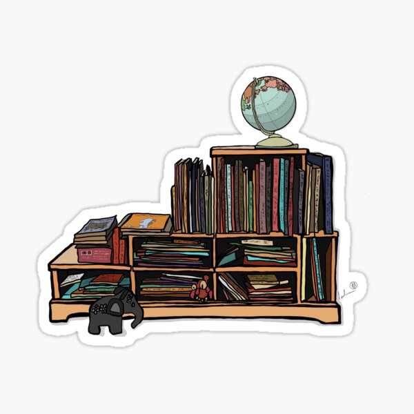 Books and things. Sticker