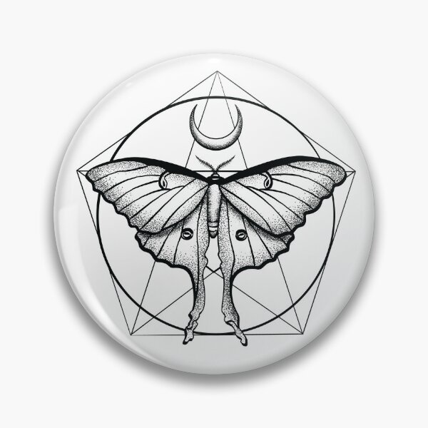 Artikelvorschau, Luna Moth Insect Crescent Moon Schönes elegantes Design für Insekten- oder Insektenliebhaber. entworfen und verkauft von OopteesLydia.