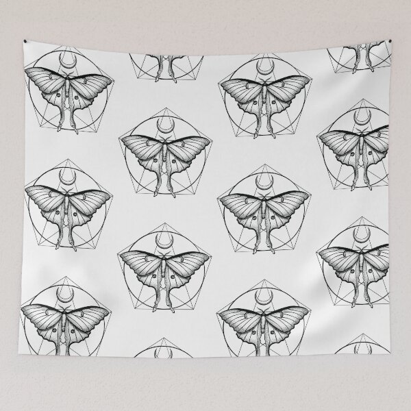 Item preview, Luna Moth Insect Crescent Moon Beautiful Elegant Design for Insect or Bug Lovers (s) designed and sold by OopteesLydia.