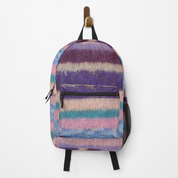 Item preview, fun vintage colorful stripes hand knitted designed and sold by pollywolly.