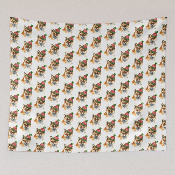 Item preview, Hipster Fox designed and sold by sarahvogelart.