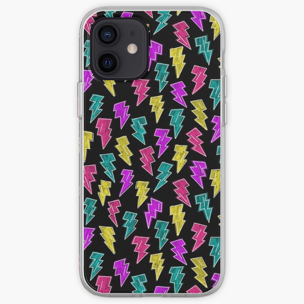 Neon Lightning Bolts iPhone Case & Cover