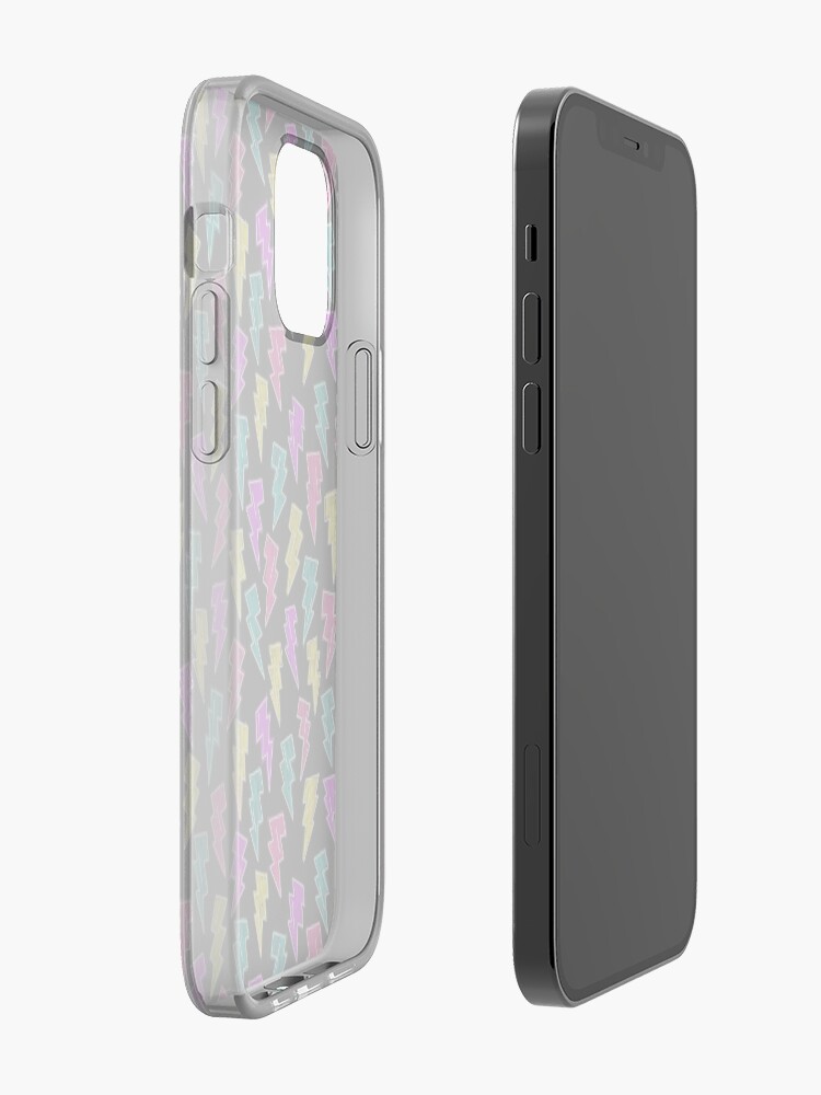 Alternate view of Neon Lightning Bolts iPhone Case & Cover