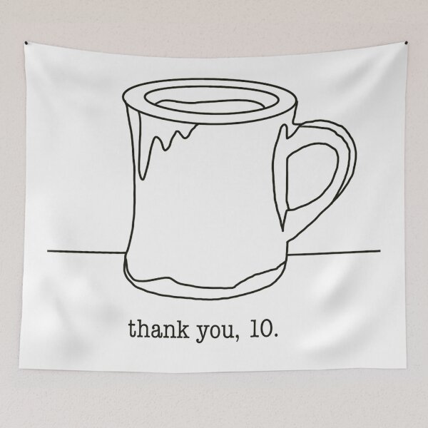 Item preview, Mug “Thank You, 10” Illustration designed and sold by gwynethstrope.