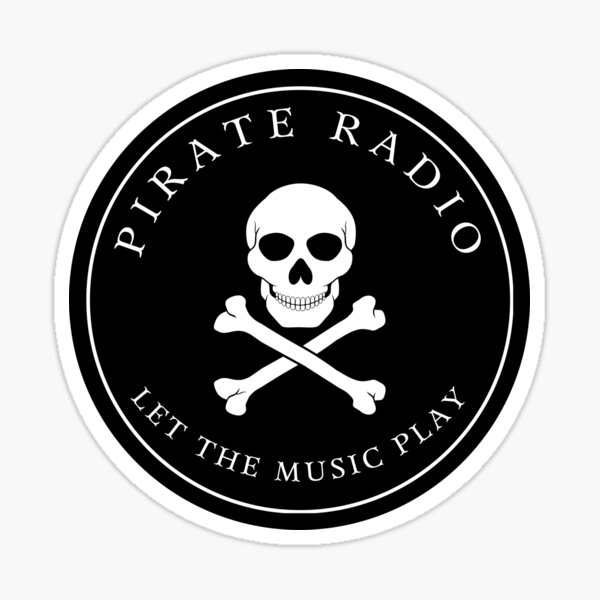 Pirate Radio | Let The Music Play Sticker