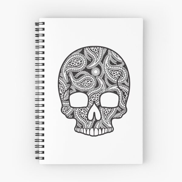 Item preview, Paisley Sugar Skull Floral Design Day of the Dead Dia De Los Muertos Mardi Gras Sugar Skull designed and sold by OopteesLydia.