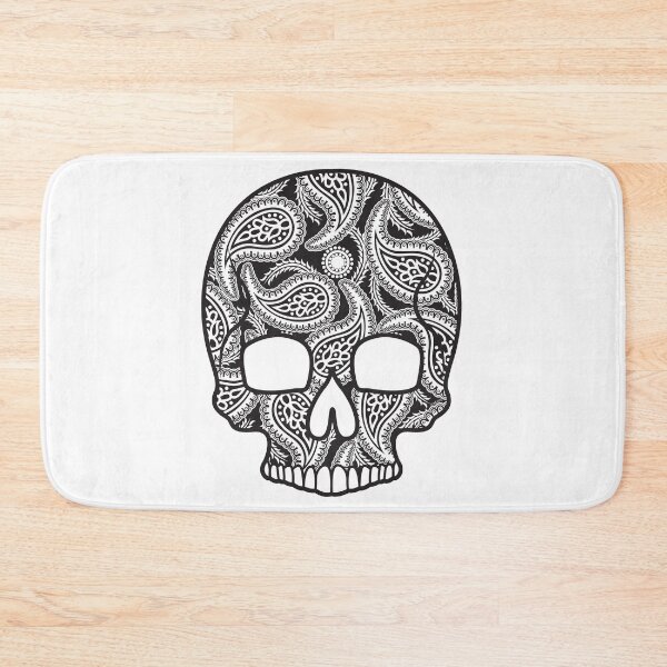 Item preview, Paisley Sugar Skull Floral Design Day of the Dead Dia De Los Muertos Mardi Gras Sugar Skull designed and sold by OopteesLydia.
