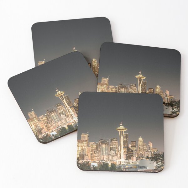 Item preview, seattle skyline at night designed and sold by franckreporter.