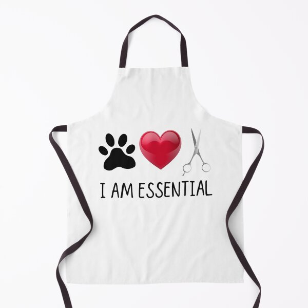 Item preview, I Am Essential Paw Print Heart Scissor Dog Groomer Pet Stylist Gift designed and sold by BookGeekNJ.