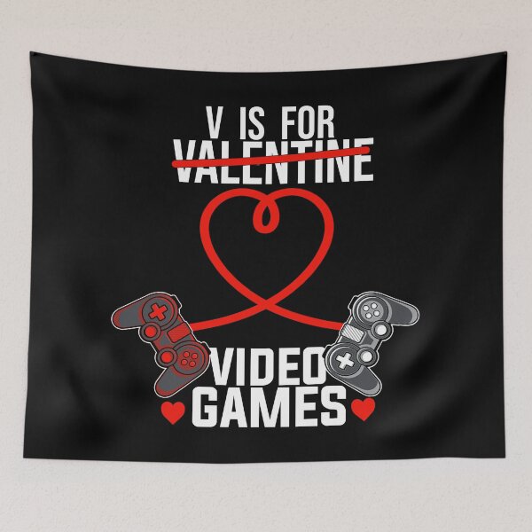 Item preview, V is for  video games T-Shirt designed and sold by TopDesignArt.