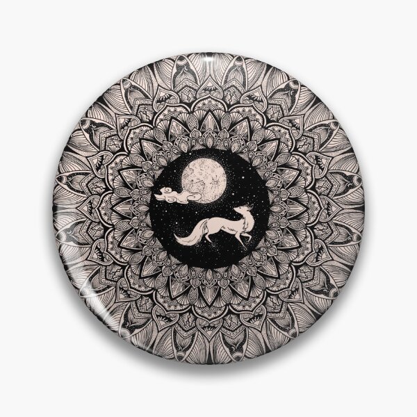 Item preview, Mandala Zen FOX Moon Spirit designed and sold by sierratruong.