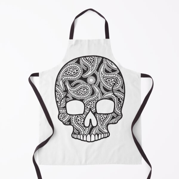 Item preview, Paisley Sugar Skull Floral Design Day of the Dead Dia De Los Muertos Mardi Gras Sugar Skull (m) designed and sold by OopteesLydia.