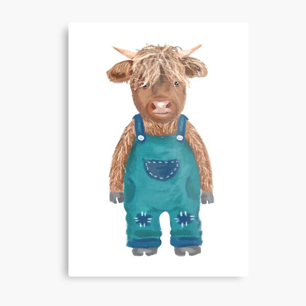 Baby Highland Cow - The Auld Romantics Print Store