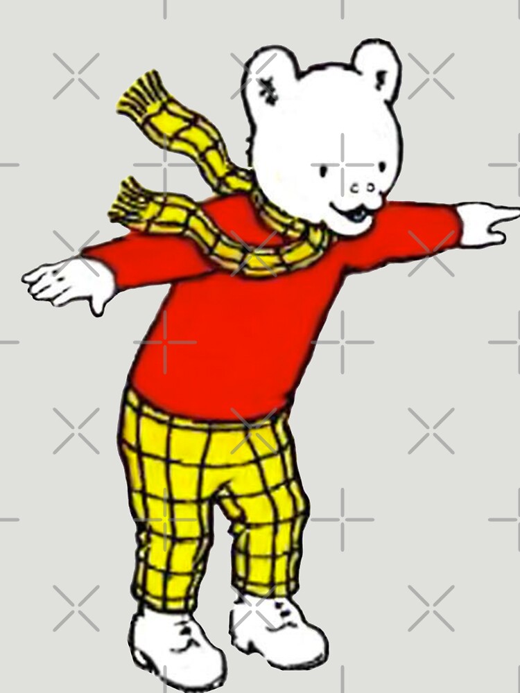 I had memories of Rupert The Bear but couldnt quite place him so I googled  him I was expecting a nice cuddly friendly bear and was greeted by this  terrifying human handed