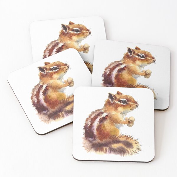 Item preview, Watercolor chipmunk squirrel  designed and sold by CTWDesigns.