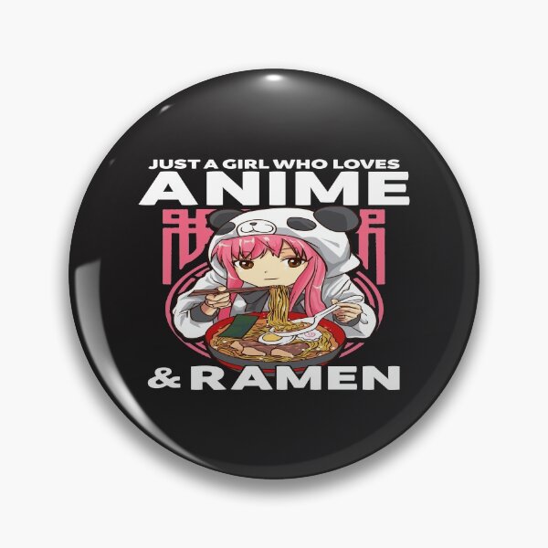 Item preview, Funny Noodle Soup Gift Just A Girl Who Loves Anime And Ramen designed and sold by mydesigns15.