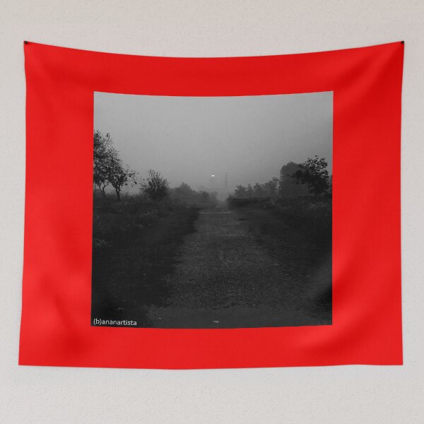 Item preview, Empty road leading nowhere (dark photography) designed and sold by (b)ananartista SBUFF.