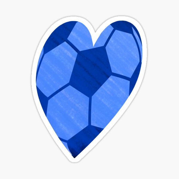 Item preview, Love Football (Blue) designed and sold by CreedsCreations.