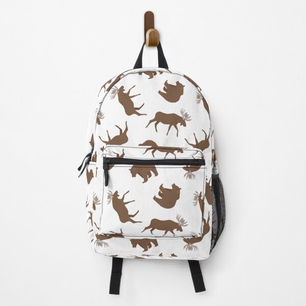 Item preview, Outdoors Moose and Bear Pattern designed and sold by Kristin Santiago.