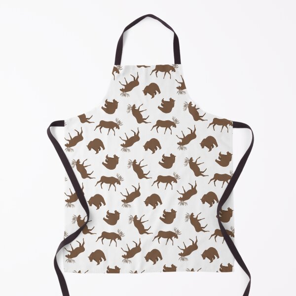Item preview, Outdoors Moose and Bear Pattern designed and sold by Kristin Santiago.