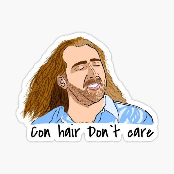 Nic Cage con Air Haare Sticker