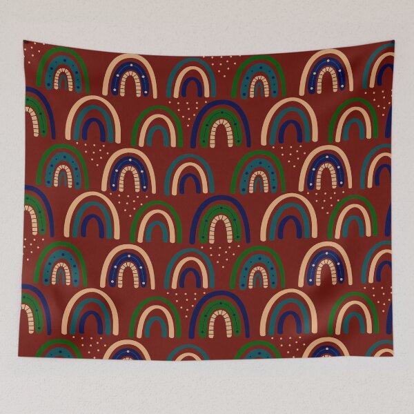 Item preview, Modern Bohemian Patterns, Rainbow Pattern, Rainbow Lovers, Pattern Design, Bohemian Style, Bohemian Decor, Boho Style designed and sold by UniqueStylistic.