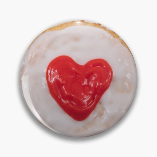 Item preview, Valentines Day cookie with red heart designed and sold by krisgreenwood.